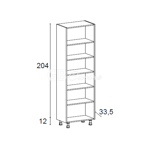 Meuble Colonne  ouverte, 5 étagères