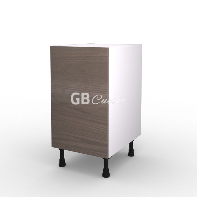 Meuble Bas,  1 porte charnières à gauche, 1 étagère