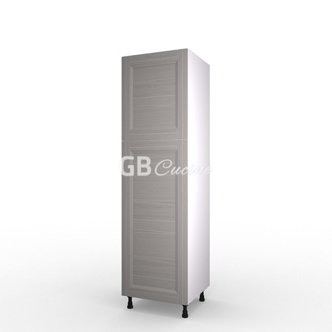 Meuble Colonne, réfrigérateur,  2 portes charnières à gauche, 1 étagère