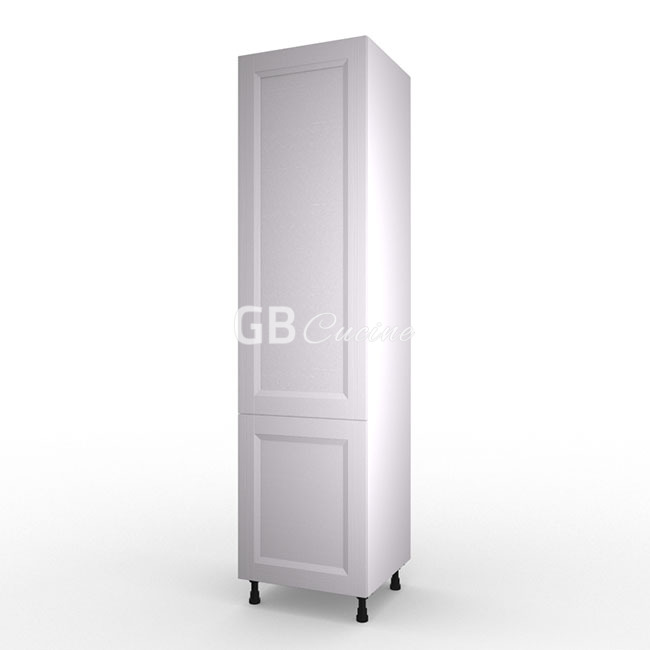 Meuble Colonne, réfrigérateur,  2 portes charnières à droite, 1 étagère