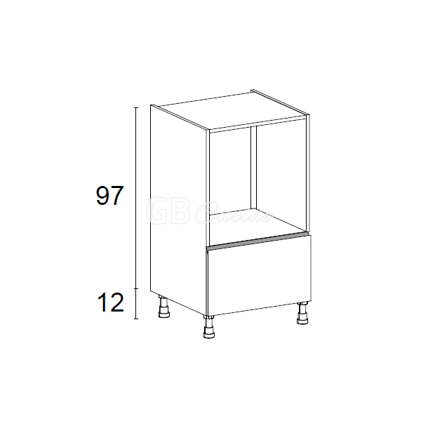 Meuble Demie Colonne four simple,  1 coffre