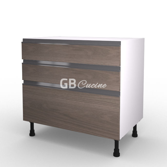 Meuble Bas, plaque de cuisson,  2 tiroirs 1 coffre