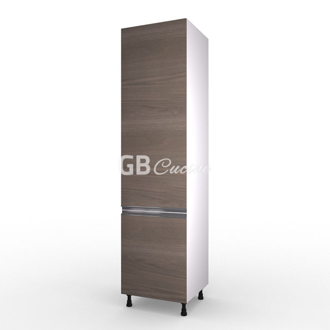 Meuble Colonne  rangement,  2 portes charnières à gauche, 5 étagères