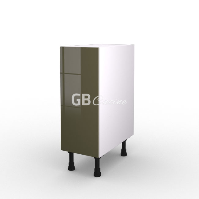 Meuble Bas,  1 porte charnières à gauche, 1 étagère
