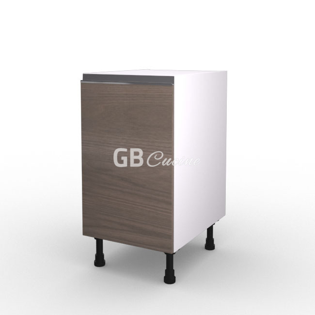 Meuble Bas,  1 porte charnières à gauche, 1 étagère